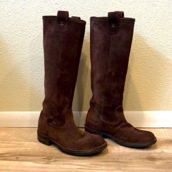 Fiorentini + Baker Riding Boots Brown Suede size 35 / US Size 5 - Picture 2 of 11